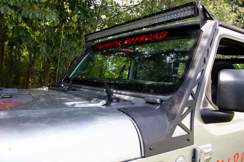 Fishbone Offroad 2018+ Jeep Wrangler JL Windshield Light Bracket Fishbone Offroad Light Mounts AXOPROS