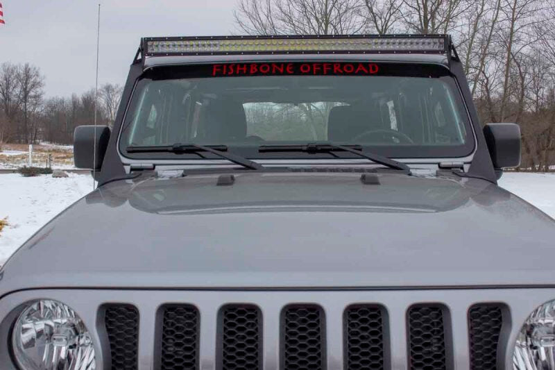 Fishbone Offroad 2018+ Jeep Wrangler JL Windshield Light Bracket Fishbone Offroad Light Mounts AXOPROS