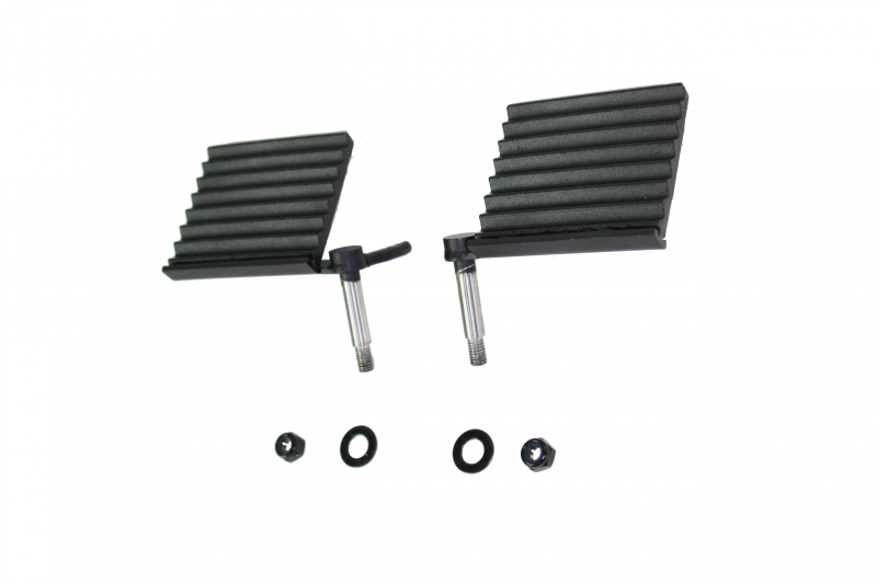 Fishbone Offroad 76-06 Jeep CJ YJ TJ Wrangler Foot Peg Set Gloss - Black Fishbone Offroad Steps AXOPROS