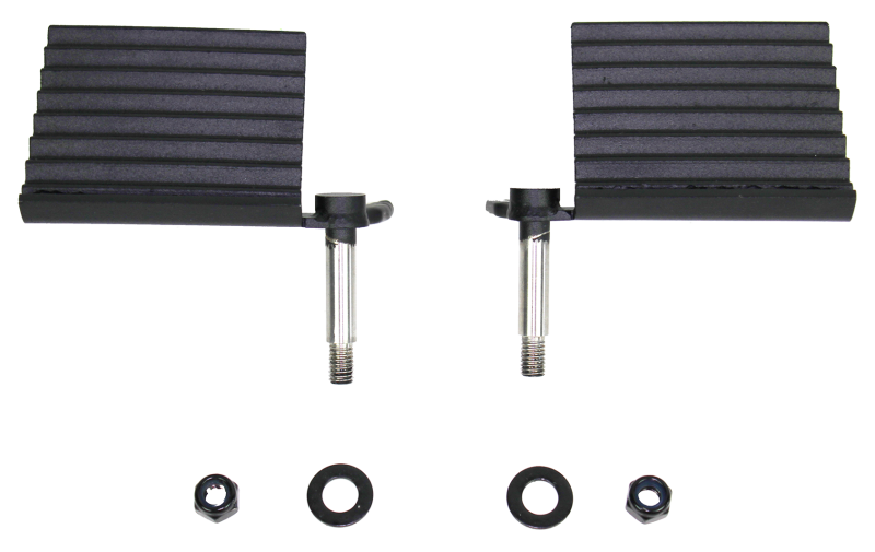 Fishbone Offroad 76-06 Jeep CJ YJ TJ Wrangler Foot Peg Set Gloss - Black Fishbone Offroad Steps AXOPROS