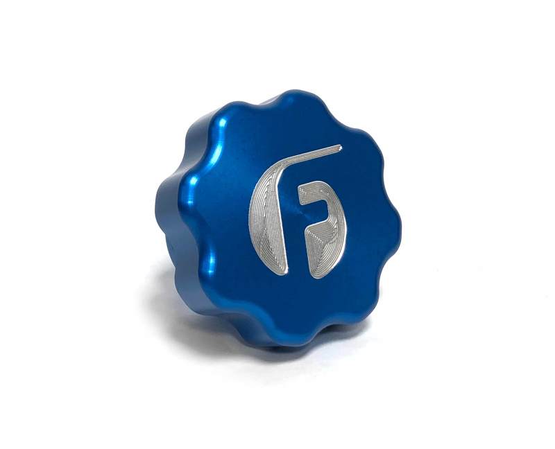 Fleece Performance 01-16 GM 2500/3500 Duramax Billet Oil Cap Cover - Blue Fleece Performance Oil Caps AXOPROS