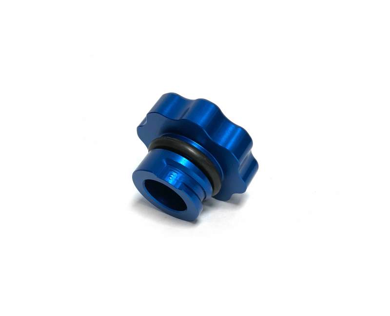Fleece Performance 01-16 GM 2500/3500 Duramax Billet Oil Cap Cover - Blue Fleece Performance Oil Caps AXOPROS