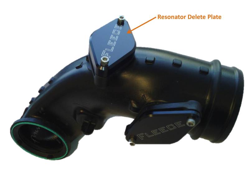 Fleece Performance 11-16 6.6L GM Duramax Resonator Delete Plate Fleece Performance Block Off Plates AXOPROS