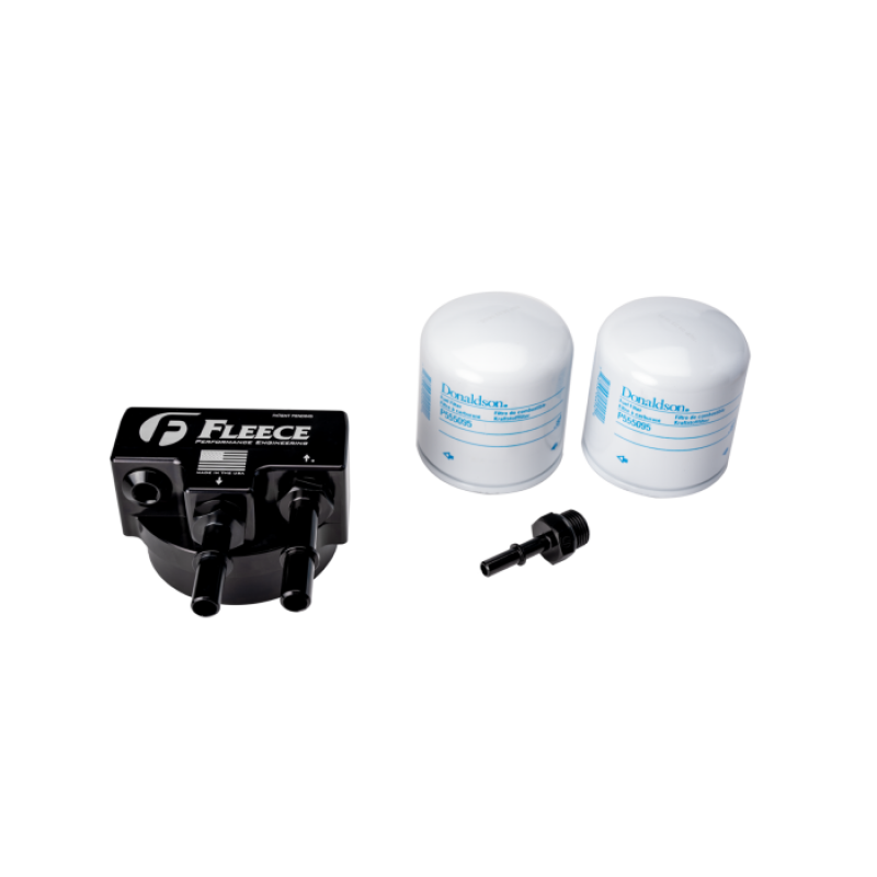 Fleece Performance 11-24 Ford Powerstroke 6.7L Engine Mounted Fuel Filter Assembly Fleece Performance Fuel Filters  AXOPROS
