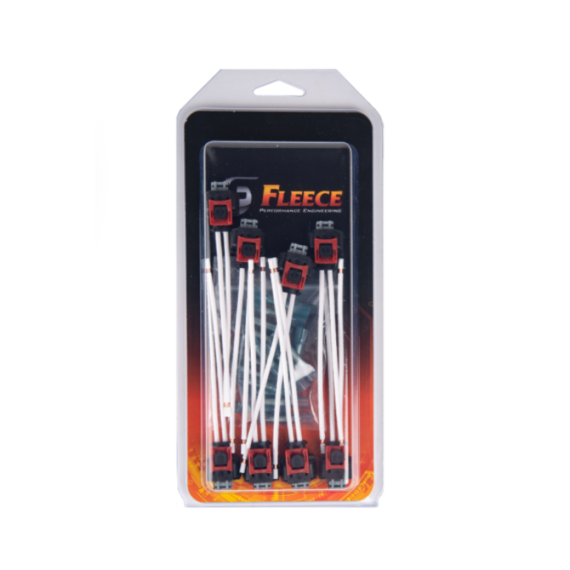 Fleece Performance 17-22 GM 2500/3500 Duramax Replacement Fuel Injector Connector w/Pigtail (8 Pack) Fleece Performance Wiring Harnesses AXOPROS