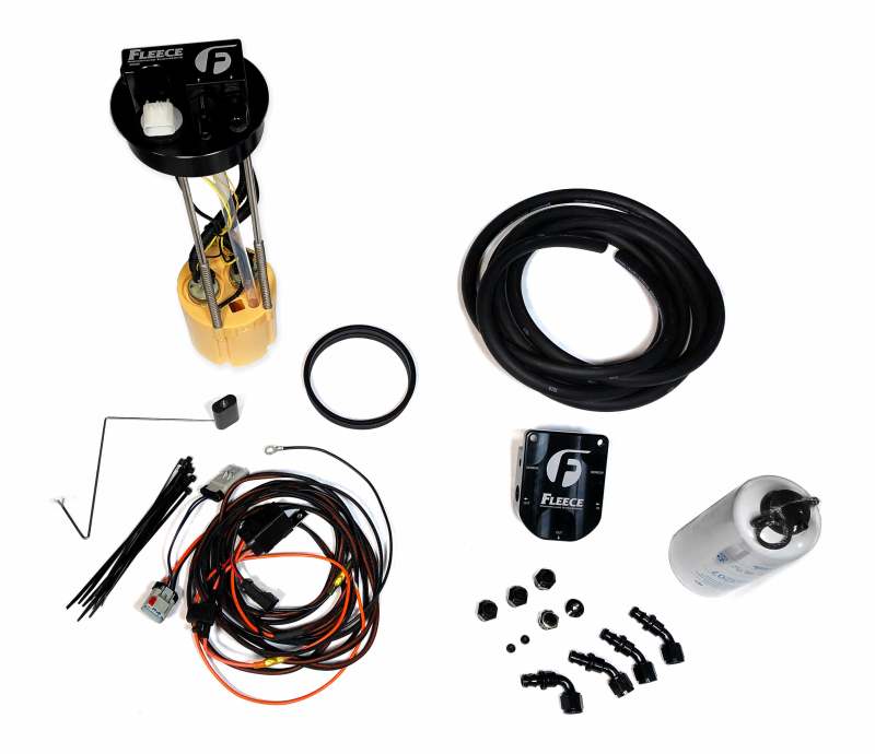 Fleece Performance 98.5-02 Dodge Cummins Fuel System Upgrade Kit w/ PowerFlo Lift Pump Fleece Performance Fuel Pump Hangers  AXOPROS