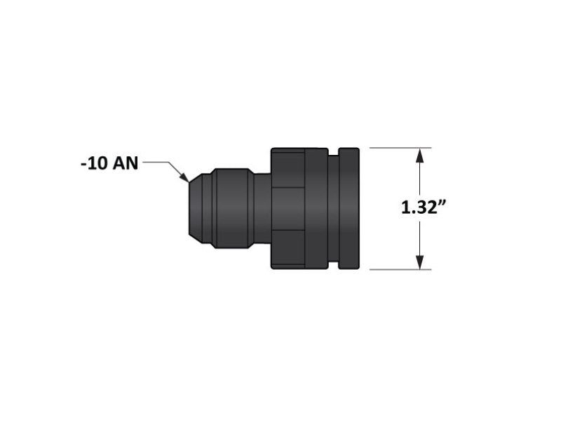 Fleece Performance Universal Billet Aluminum Adapter Fitting -10AN Male to 1.325in O-Ring Bore Fleece Performance Fittings AXOPROS