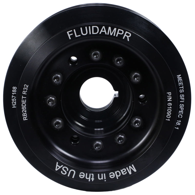 Fluidampr Nissan RB26DET Phase-1 BNR32 GT-R Steel Internally Balanced Damper Fluidampr Crankshaft Dampers AXOPROS