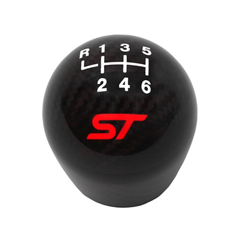 Ford Racing 13-17 Focus ST Black Carbon Fiber 6 Speed Shift Knob Ford Racing Shift Knobs  AXOPROS