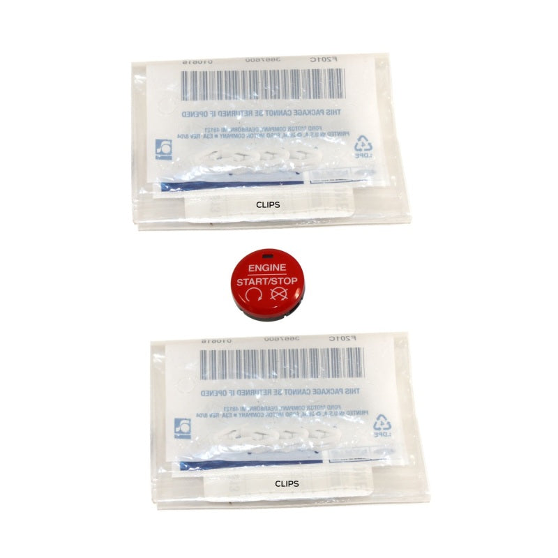 Ford Racing 15-17 Mustang Red Starter Button Installation Kit Ford Racing Starters AXOPROS
