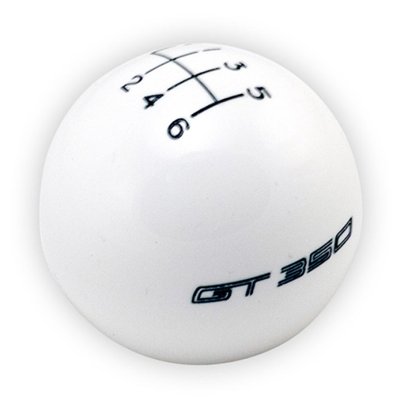 Ford Racing 15-19 Mustang GT350 White 6-Speed Shift Knob Ford Racing Shift Knobs  AXOPROS