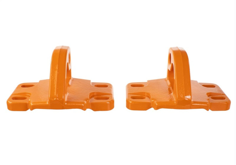 Ford Racing 2021+ Bronco Front Bumper Tow Hooks - Orange (Pair) Ford Racing Tow Hooks AXOPROS