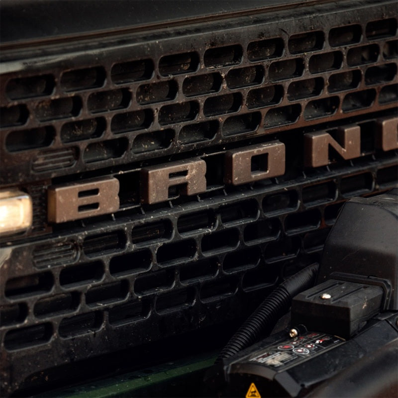 Ford Racing 2021+ Bronco Grille Lettering Overlay Kit - Bronze Ford Racing Other Body Components AXOPROS