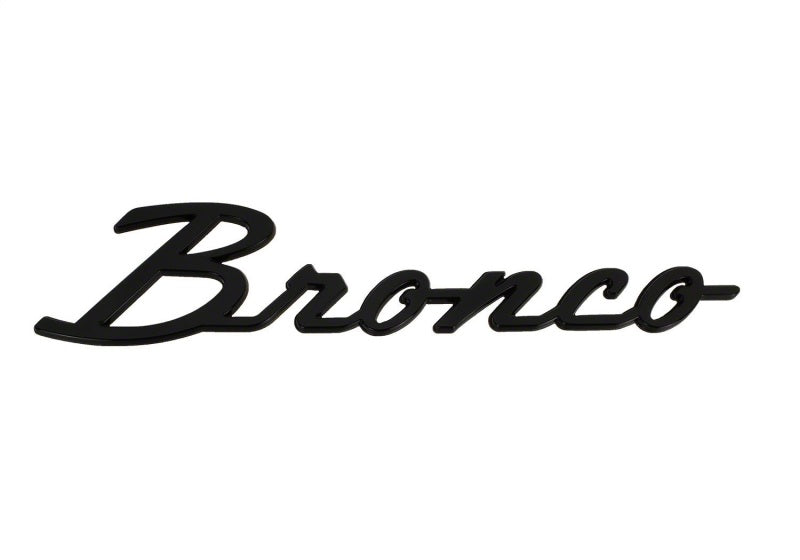 Ford Racing 21-24 Bronco Classic Script Fender Badge Kit - Gloss Black Ford Racing Other Body Components AXOPROS