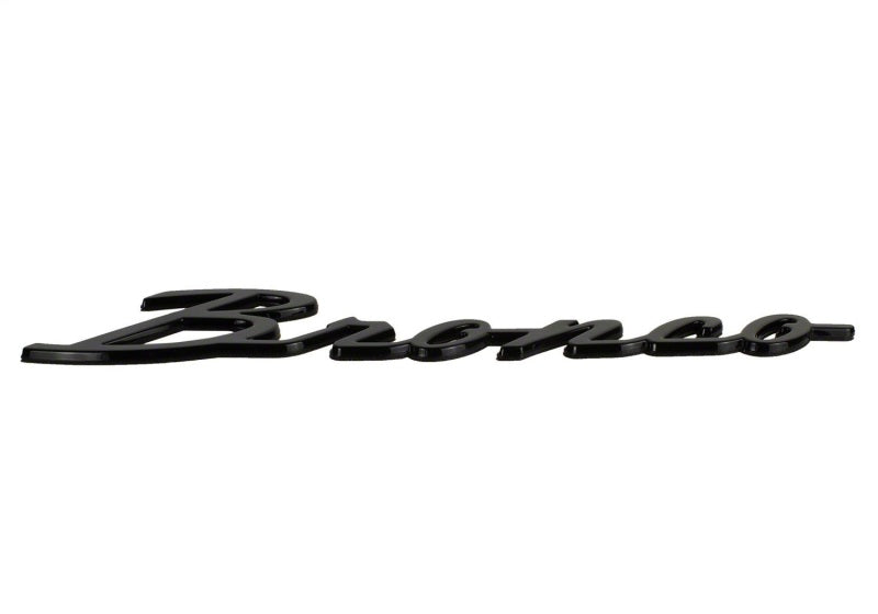 Ford Racing 21-24 Bronco Classic Script Fender Badge Kit - Gloss Black Ford Racing Other Body Components AXOPROS