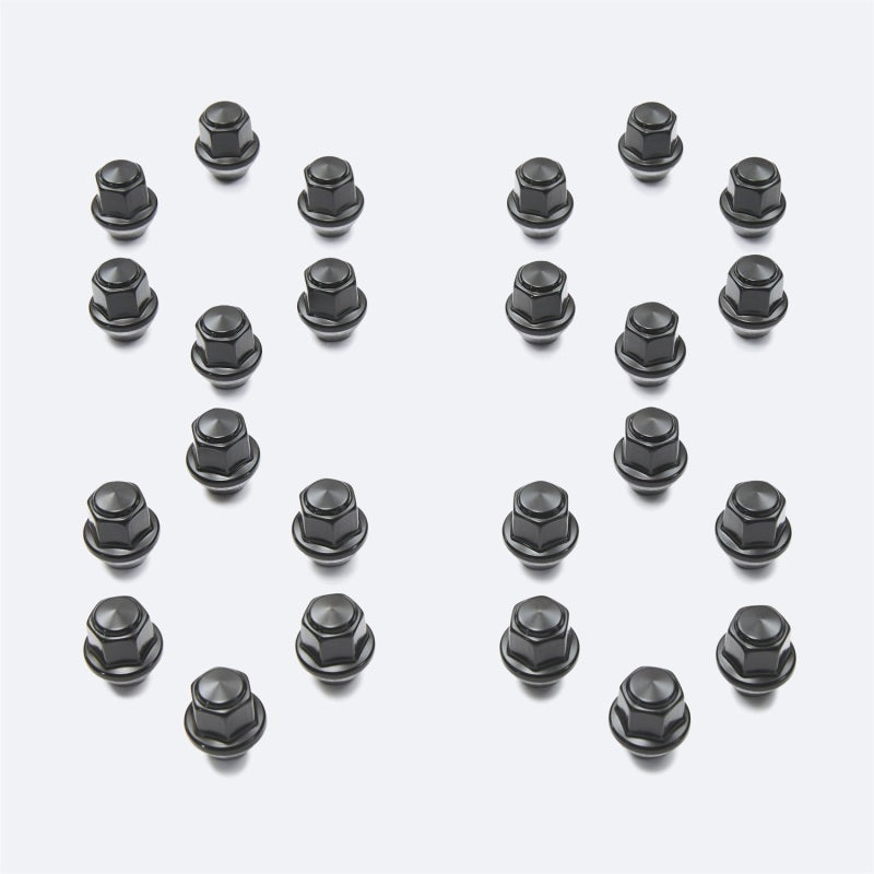 Ford Racing M14 x 1.5 Black Lug Nut - Set of 24 Ford Racing Lug Nuts  AXOPROS