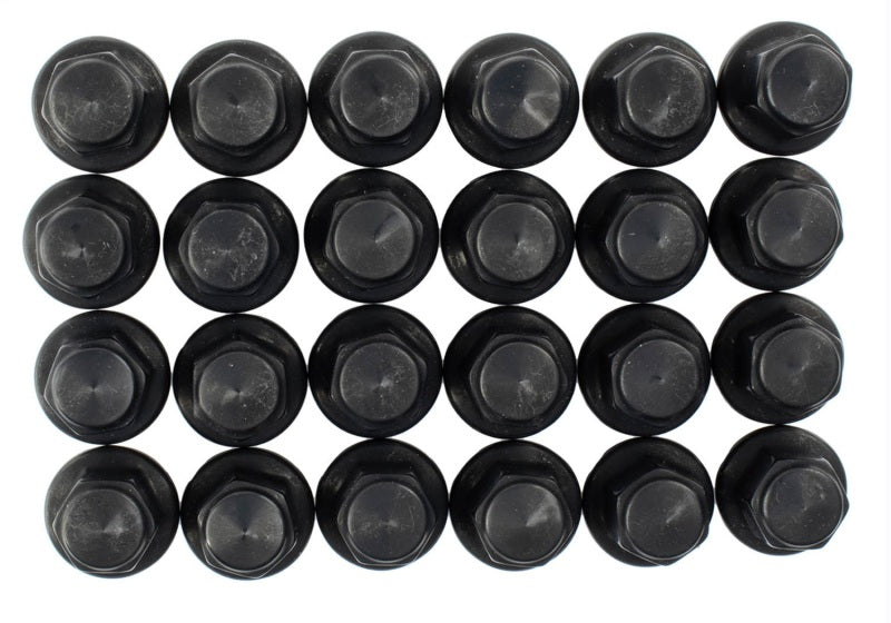 Ford Racing M14 x 1.5 Black Lug Nut - Set of 24 Ford Racing Lug Nuts  AXOPROS