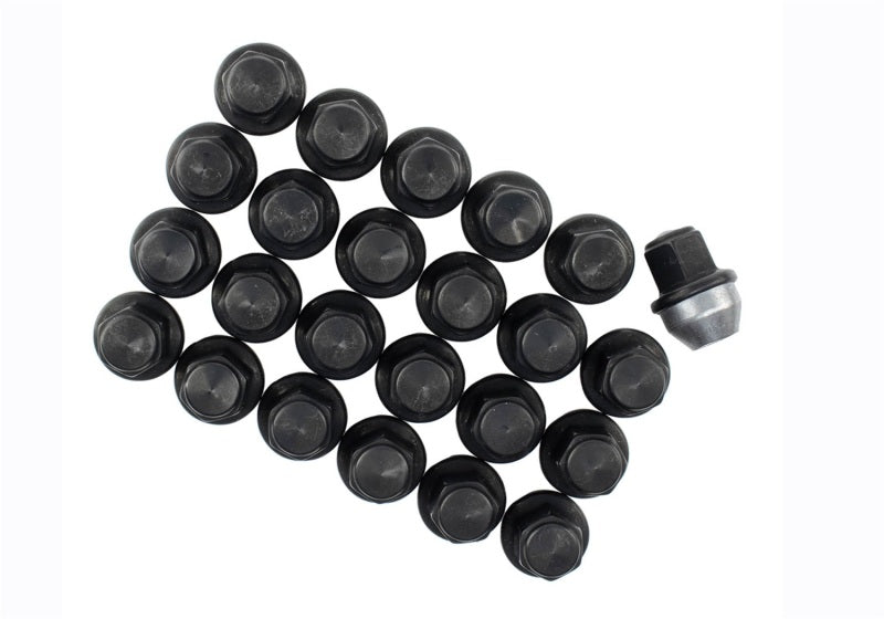 Ford Racing M14 x 1.5 Black Lug Nut - Set of 24 Ford Racing Lug Nuts  AXOPROS