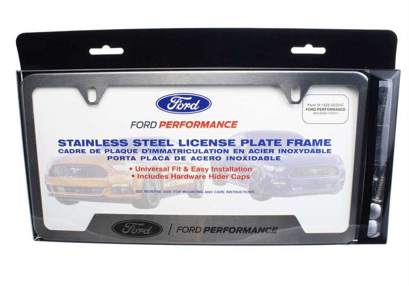 Ford Racing Stainless Steel Ford Performance License Plate Frame Ford Racing License Frame  AXOPROS