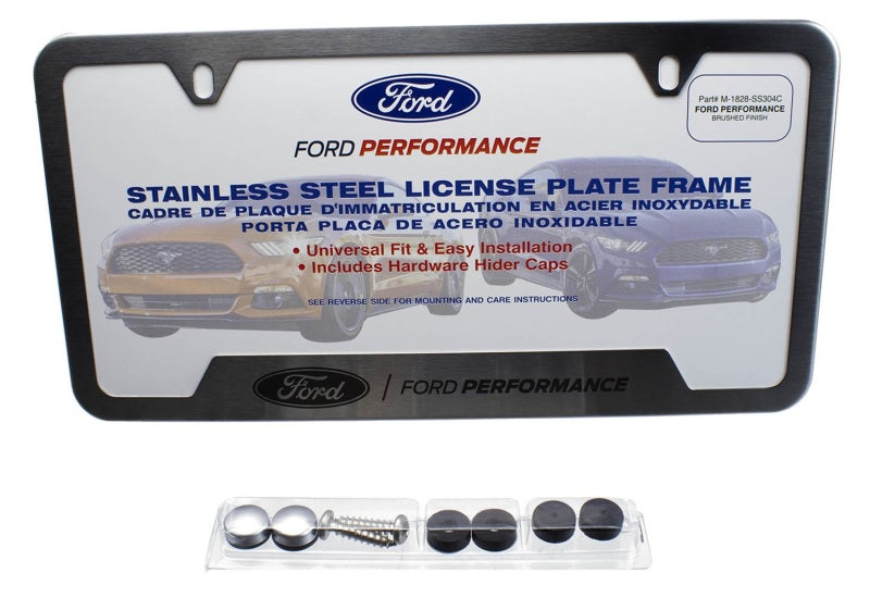 Ford Racing Stainless Steel Ford Performance License Plate Frame Ford Racing License Frame  AXOPROS