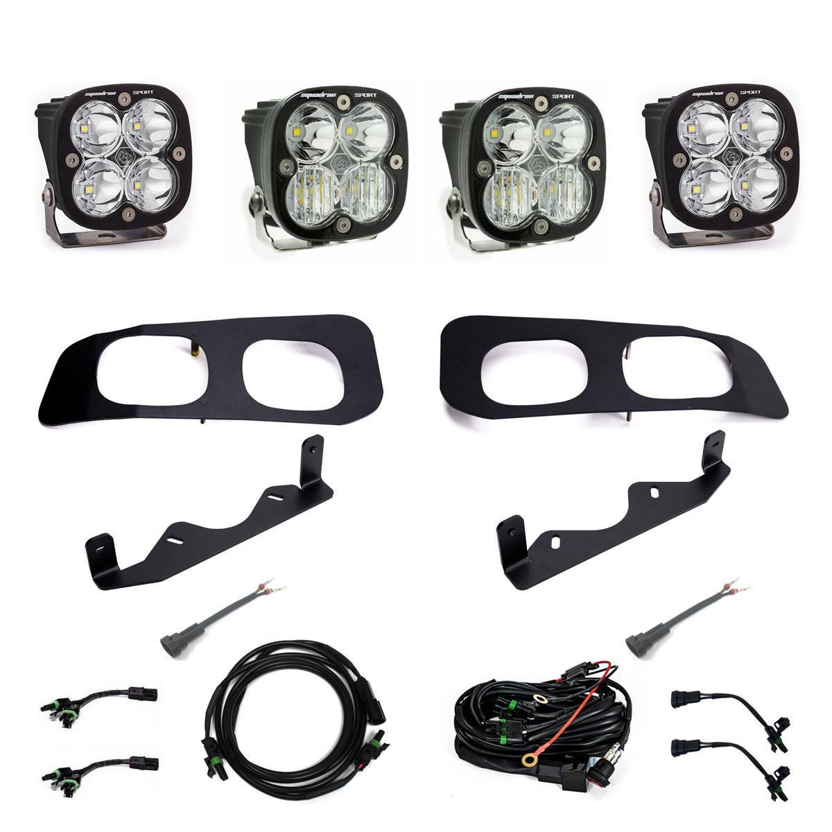 Ford Squadron Sport Dual Fog Pocket Light Kit Baja Designs Fog Light Kit AXOPROS