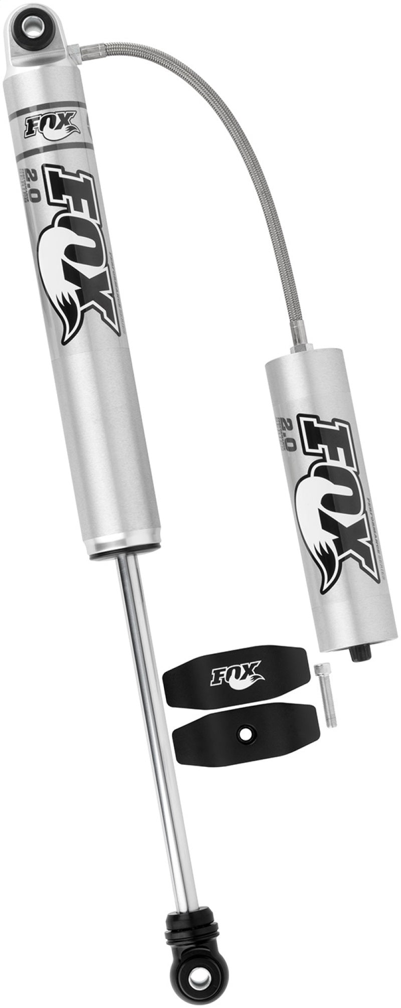 Fox 2.0 Performance Series 10.1in. Smooth Body R/R Shock Aluminum / Std Travel / Eyelet Ends - Black FOX Shocks and Struts AXOPROS