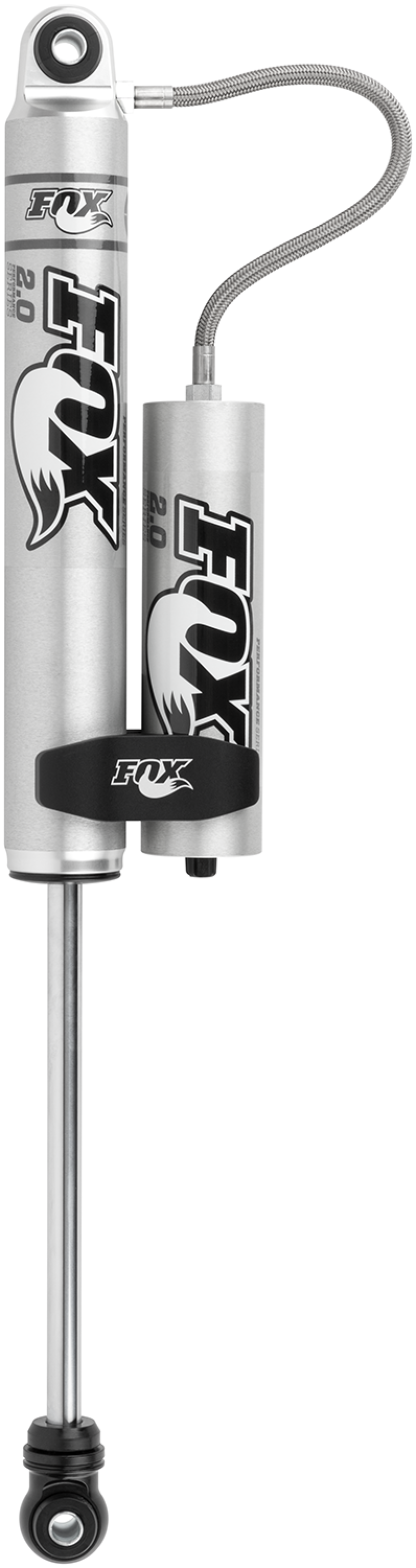 Fox 2.0 Performance Series 10.1in. Smooth Body R/R Shock Aluminum / Std Travel / Eyelet Ends - Black FOX Shocks and Struts AXOPROS