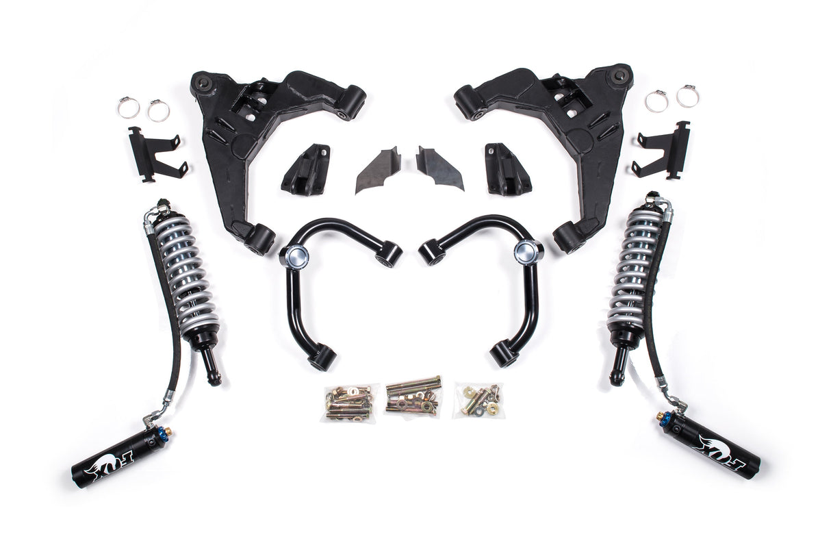 FOX 2.5 Coil-Over Conversion Upgrade - 6.5 Inch Lift - Factory Series - Chevy Silverado Or GMC Sierra 2500HD/3500HD (11-19) 4WD - Diesel BDS Suspension Suspension Shock Absorber Conversion Kit  AXOPROS