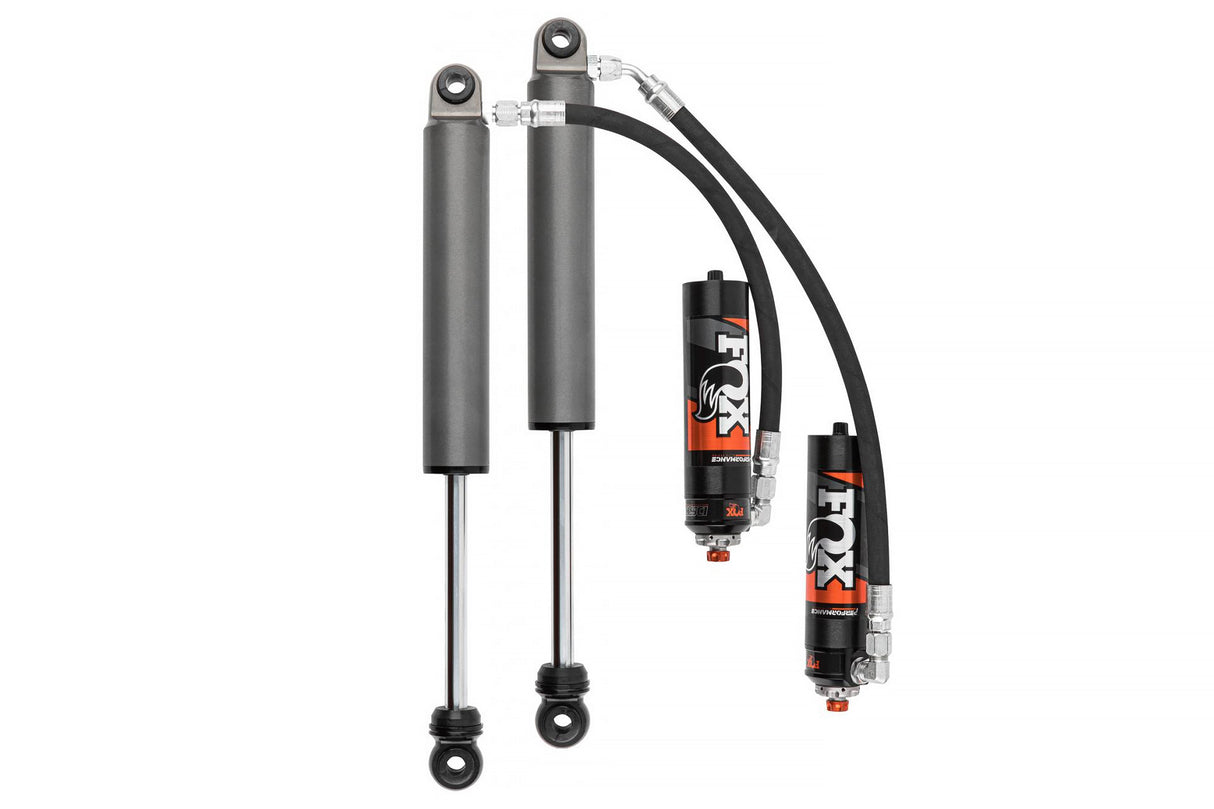FOX 2.5 Rear Shocks W/ DSC Reservoir Adjuster - 2.5-4 Inch Lift - Performance Elite Series - Chevy Silverado And GMC Sierra 1500 (19-24) BDS Suspension Suspension Shock Absorber Kit AXOPROS