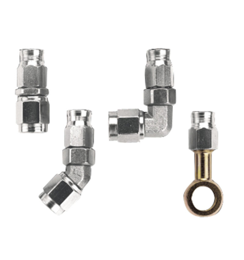 Fragola -3AN x 45 Degree Hose End Forged Fragola Fittings AXOPROS