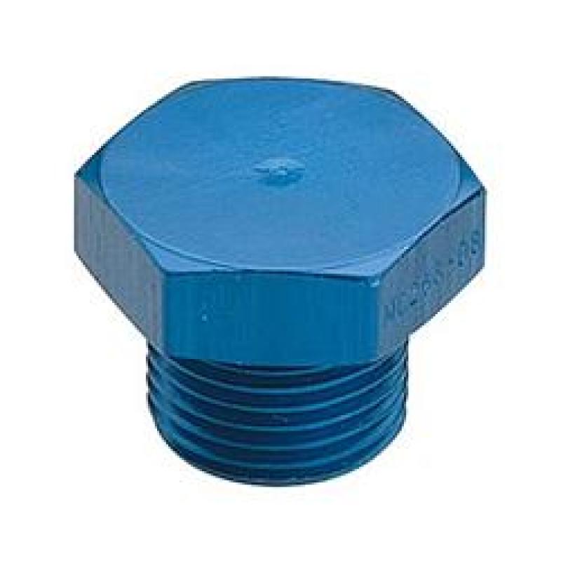Fragola -6AN Aluminum Flare Port Plug 9/16-18 Fragola Aluminum Tubing AXOPROS