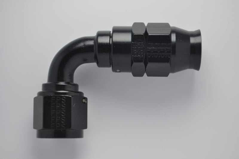 Fragola -6AN Real Street x 90 Degree Hose End Black For PTFE Hose Fragola Fittings AXOPROS