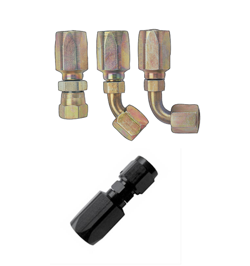 Fragola -6AN Straight Hose End - Power Steering Fragola Fittings AXOPROS