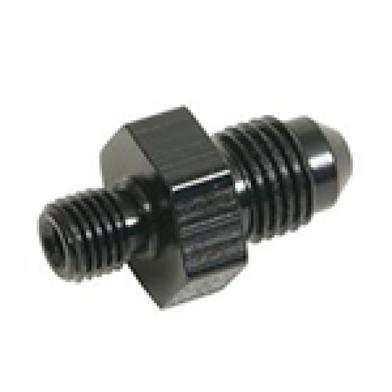 Fragola -6AN x 10mm x 1.0 Male Adapter-Weber - Black Fragola Fittings AXOPROS