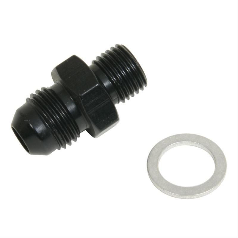 Fragola -6AN x 12mm x 1.25 Male Adapter-Solex - Black Fragola Fittings AXOPROS