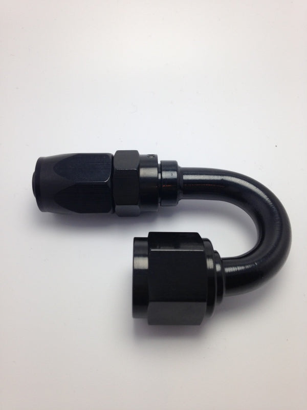 Fragola -6AN x 180 Degree Pro-Flow Hose End - Black Fragola Fittings AXOPROS
