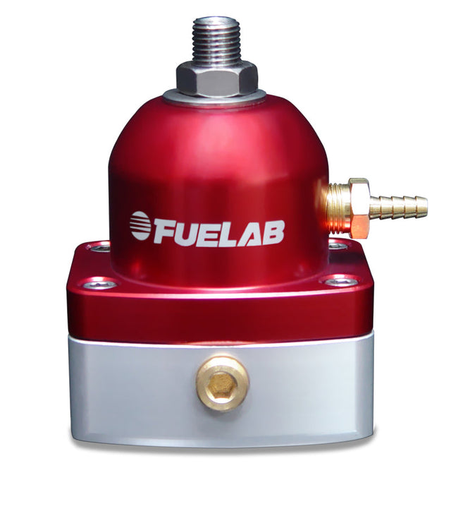 Fuelab 515 EFI Adjustable FPR 25-90 PSI (2) -6AN In (1) -6AN Return - Red Fuelab Fuel Pressure Regulators  AXOPROS