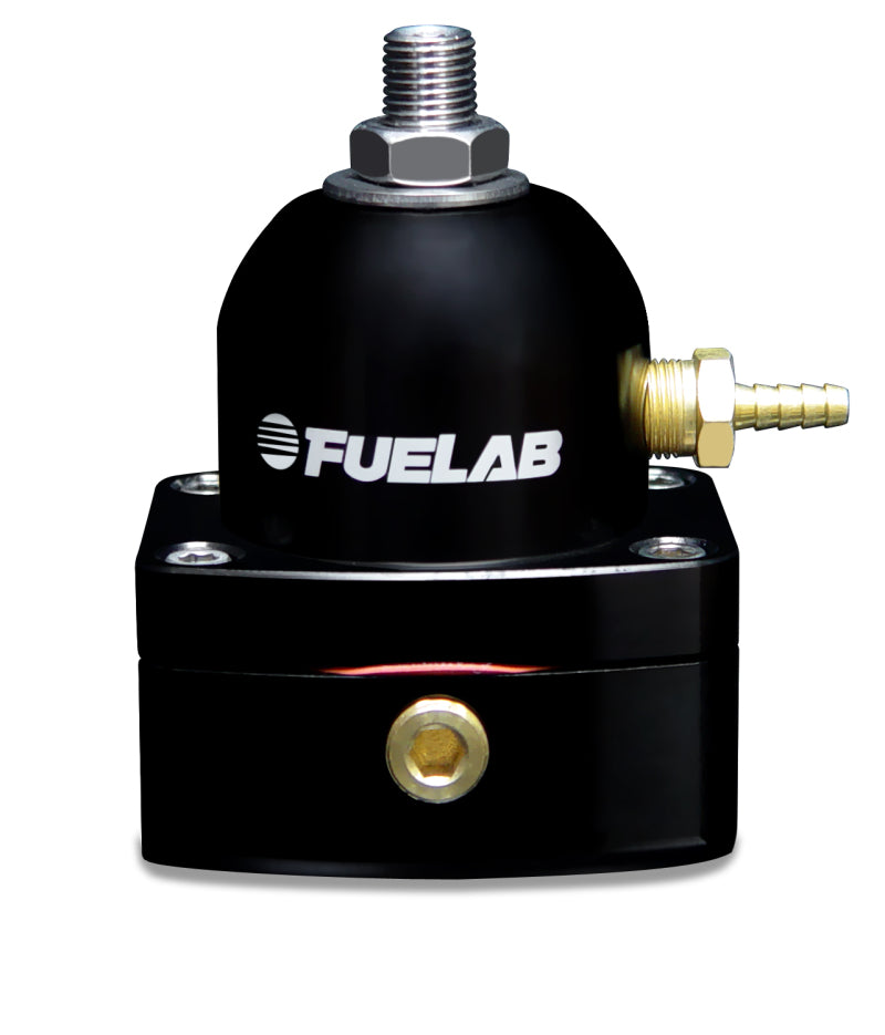 Fuelab 525 EFI Adjustable FPR In-Line 25-90 PSI (1) -6AN In (1) -6AN Return - Black Fuelab Fuel Pressure Regulators AXOPROS