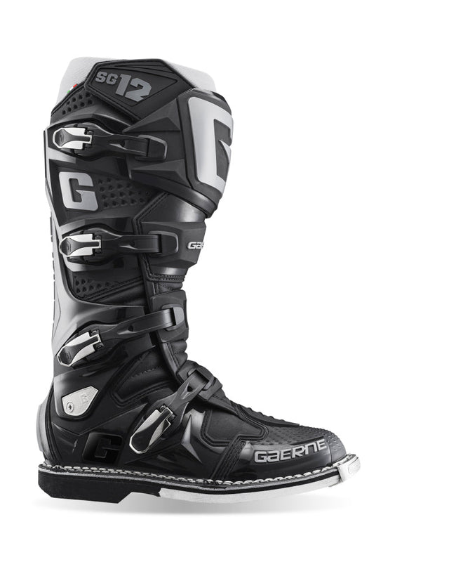 Gaerne SG12 Boot Black Size - 9.5 Gaerne Motorcycle Boots  AXOPROS