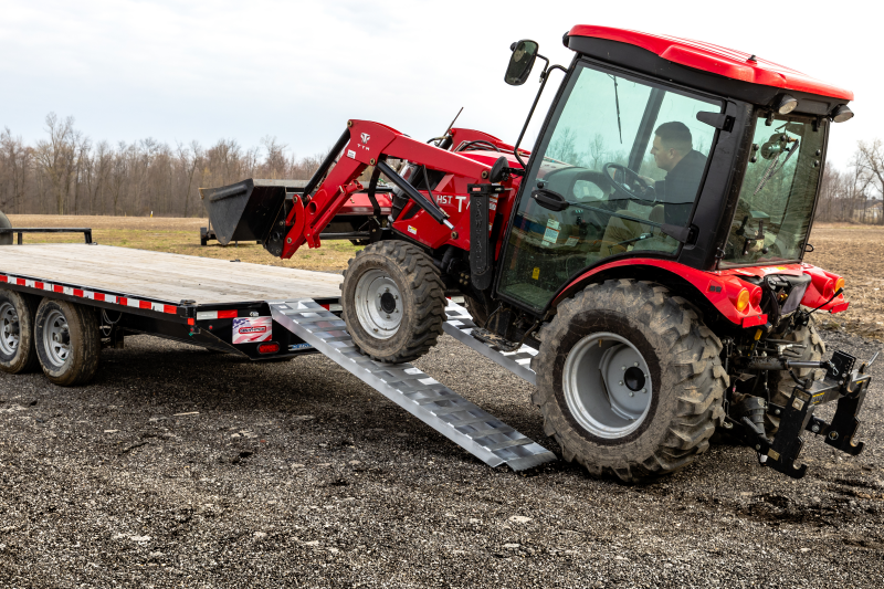 Gen-Y Heavy-Duty 8ft Aluminum Loading Ramps 15in x 96in 5K Capacity Per Ramp - Pair GEN-Y Hitch Ramps AXOPROS