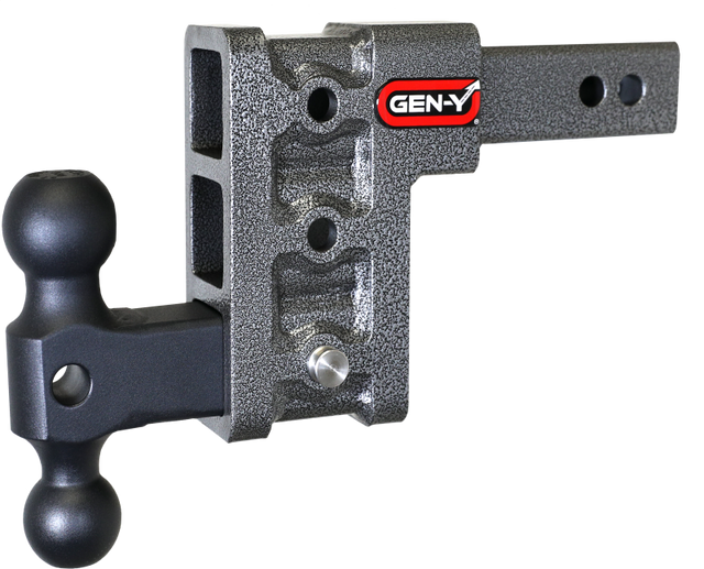 Gen-Y Mega Duty 2in Shank 5in Drop 1.5K TW 10K Hitch w/GH-031 Dual-Ball GEN-Y Hitch Hitch Receivers  AXOPROS