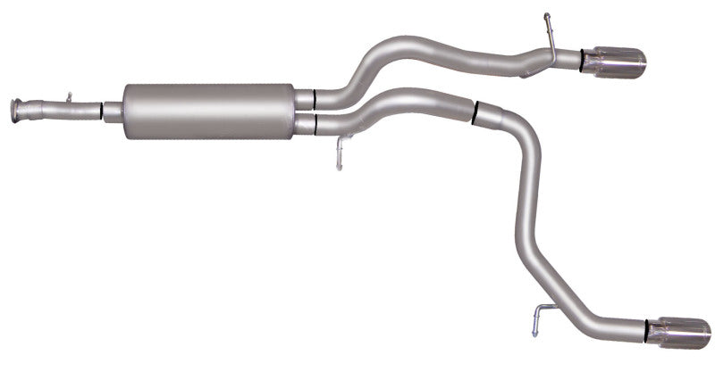 Gibson 07-10 Hummer H3 Base 3.7L 2.5in Cat-Back Dual Split Exhaust - Aluminized Gibson Catback AXOPROS