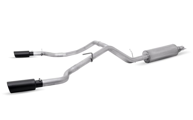Gibson 19-22 Ford Ranger Lariat 2.3L 2.5in Cat-Back Dual Sport Exhaust - Black Elite Gibson Catback AXOPROS