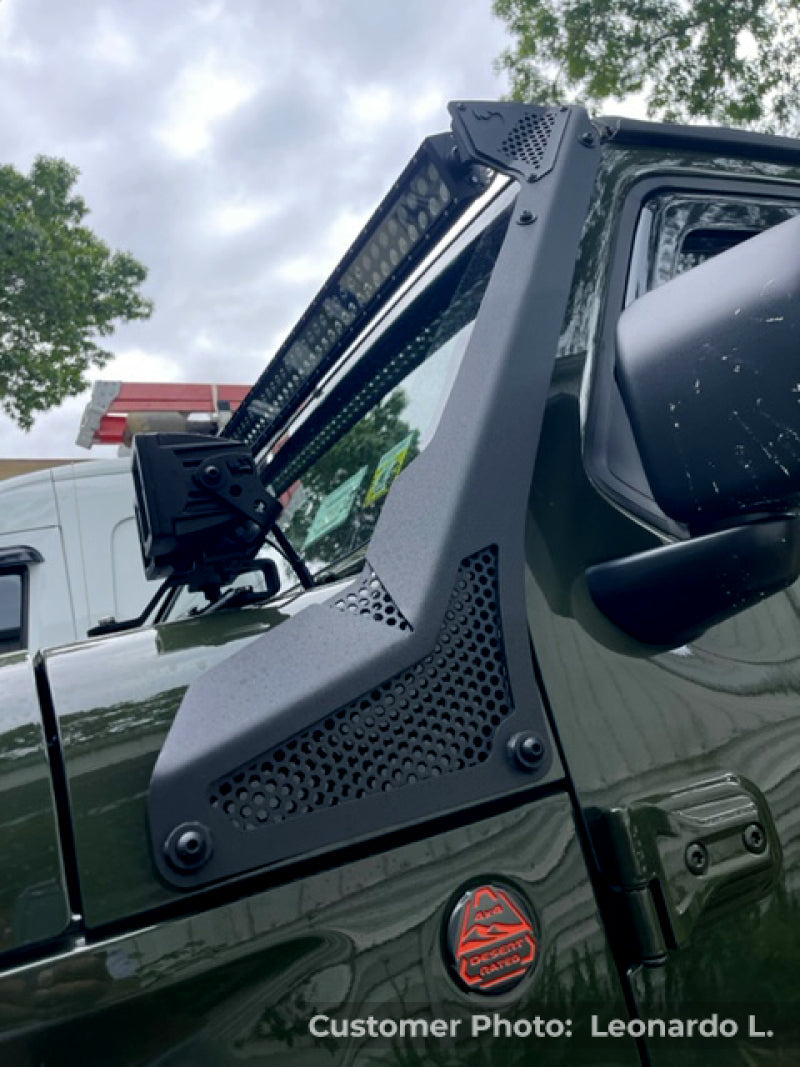 Go Rhino 18-20 Jeep Wrangler JL/JLU/Gladiator JT XE Windshield Light Bar Mount - 50in Single Row Go Rhino Light Mounts AXOPROS