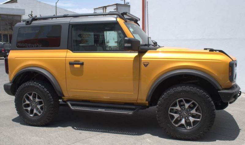 Go Rhino 2021+ Ford Bronco Dominator Extreme D1 Side Steps w/Brackets - Textured Black Go Rhino Side Steps AXOPROS