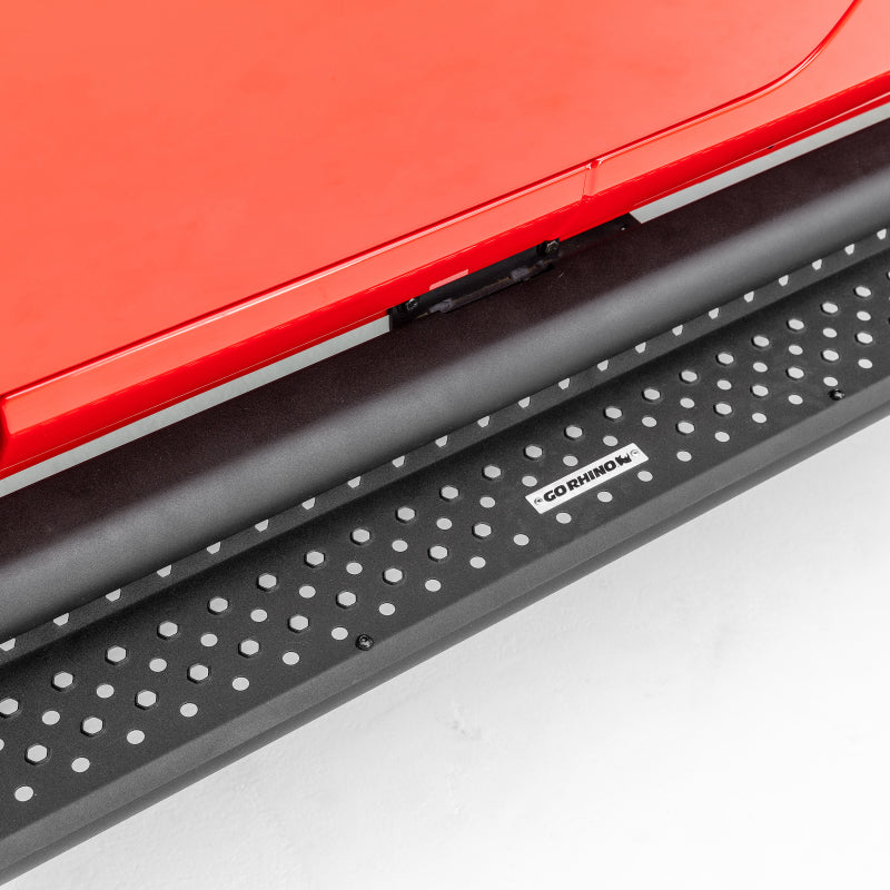 Go Rhino 2021+ Ford Bronco Dominator Extreme D1 Side Steps w/Brackets - Textured Black Go Rhino Side Steps AXOPROS