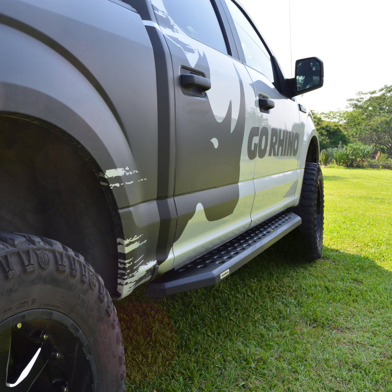 Go Rhino 2022 Toyota Tundra Crew Max 4dr RB20 Kit w/RB20 Running Board + Brkts - Tex. Blk Go Rhino Running Boards AXOPROS