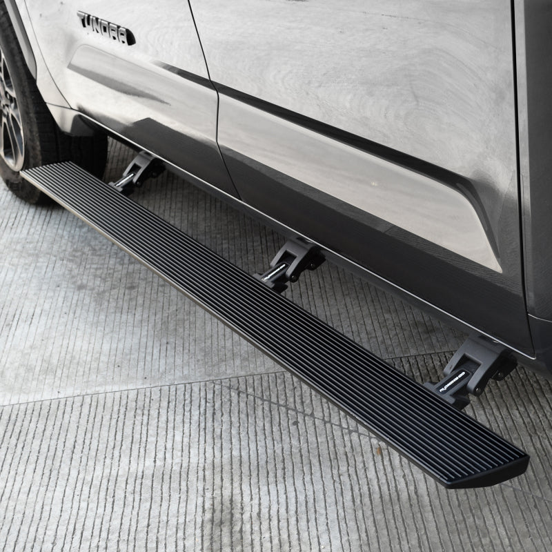 Go Rhino 22-23 Toyota Tundra CrewMax Cab 4dr E-BOARD E1 Electric Running Board Kit - Tex. Blk Go Rhino Running Boards AXOPROS