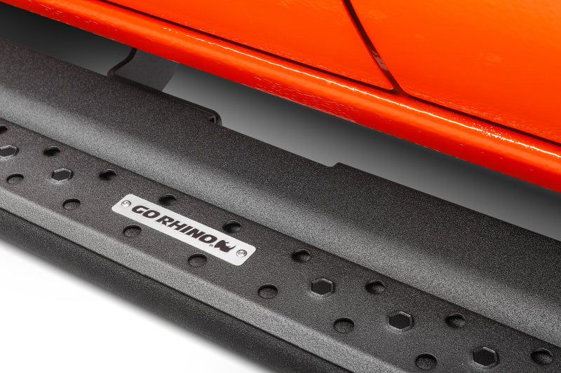 Go Rhino Dominator Extreme DSS Sliders - Tex Blk - 87in Go Rhino Side Steps AXOPROS