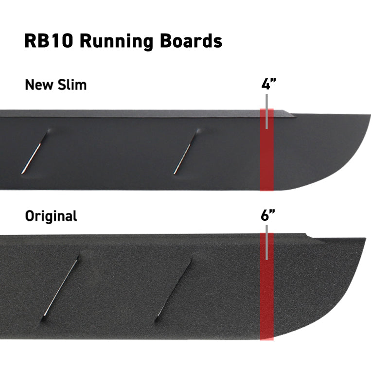 Go Rhino RB10 Slim Running Boards - Universal 87in. - Tex. Blk Go Rhino Running Boards  AXOPROS